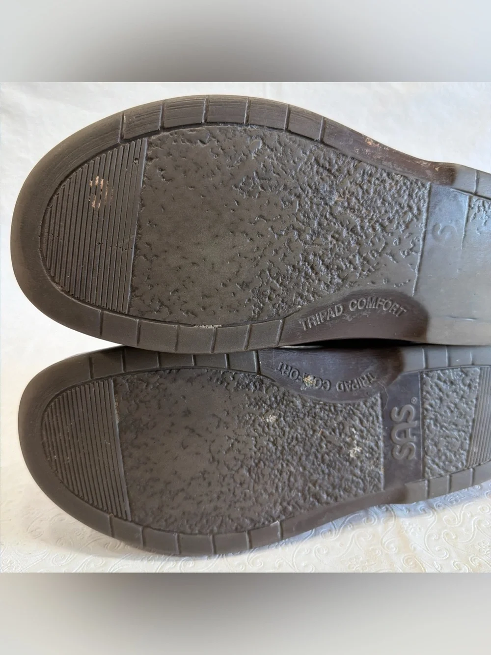 SAS Bout Time Mulch Brown Leather Comfort Dress Shoes Mens 10.5 Orthopedic USA